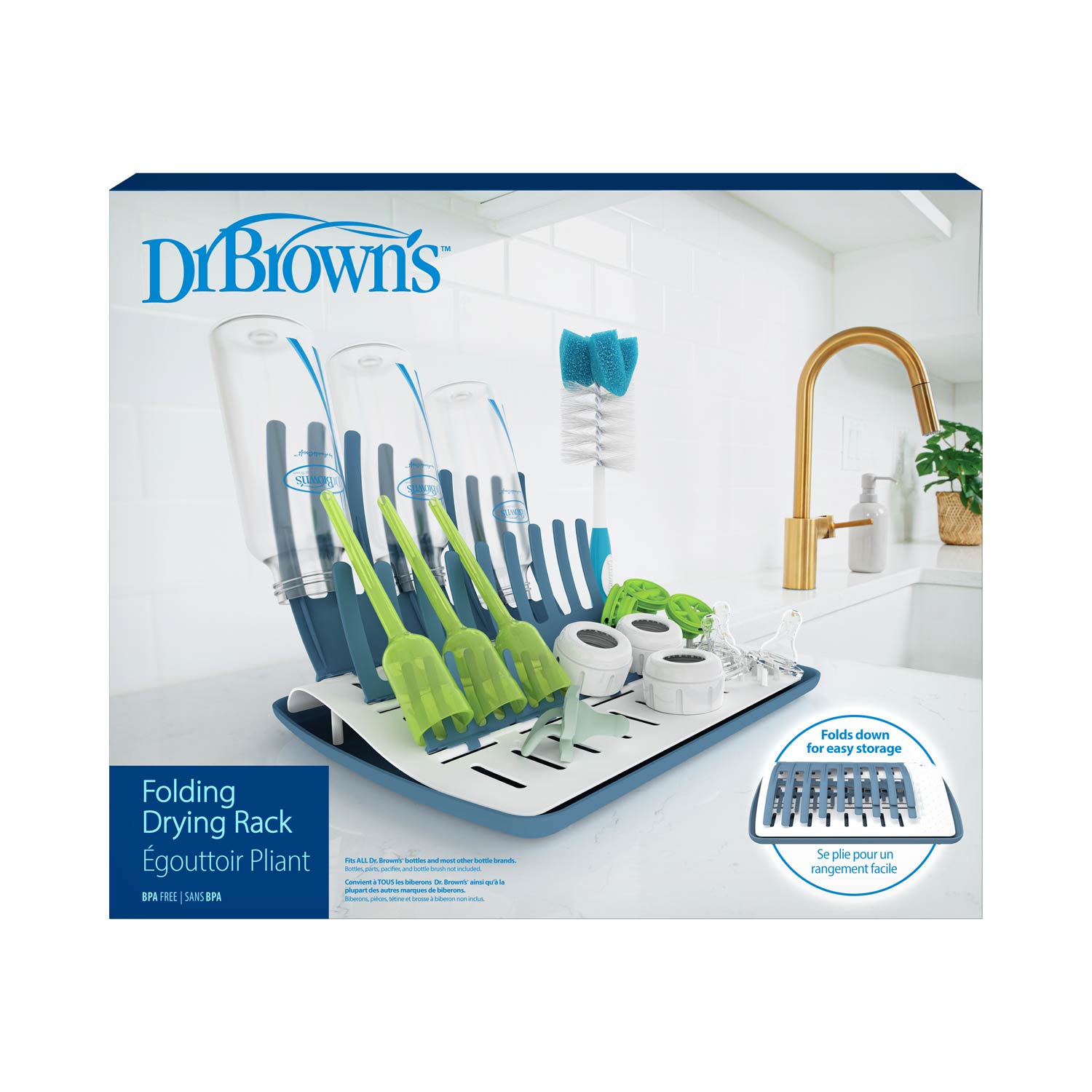 Brown's™ Folding Baby Bottle Drying Rack - Main Image