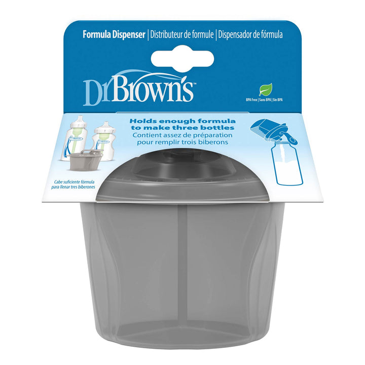 Dr. Brown's gray formula dispenser with packaging