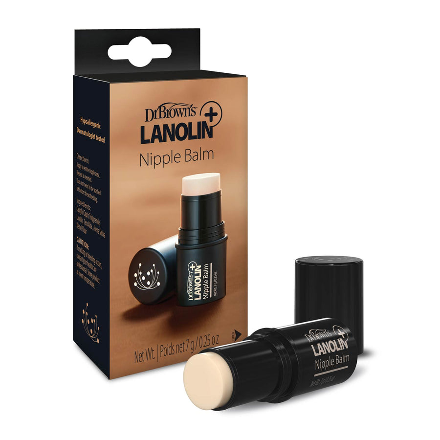 Dr. Brown's Lanolin Nipple Balm packaging and product