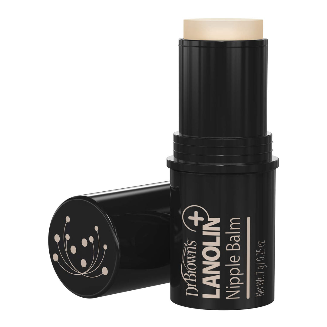 Black container of Dr. Brown's Lanolin Nipple Balm