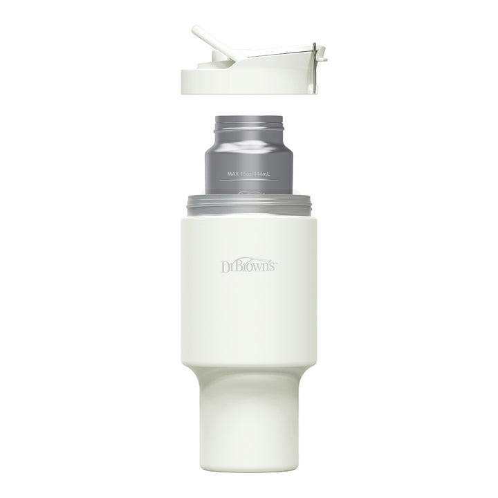 20oz/590mL Breast milk and Formula Chiller with cap off