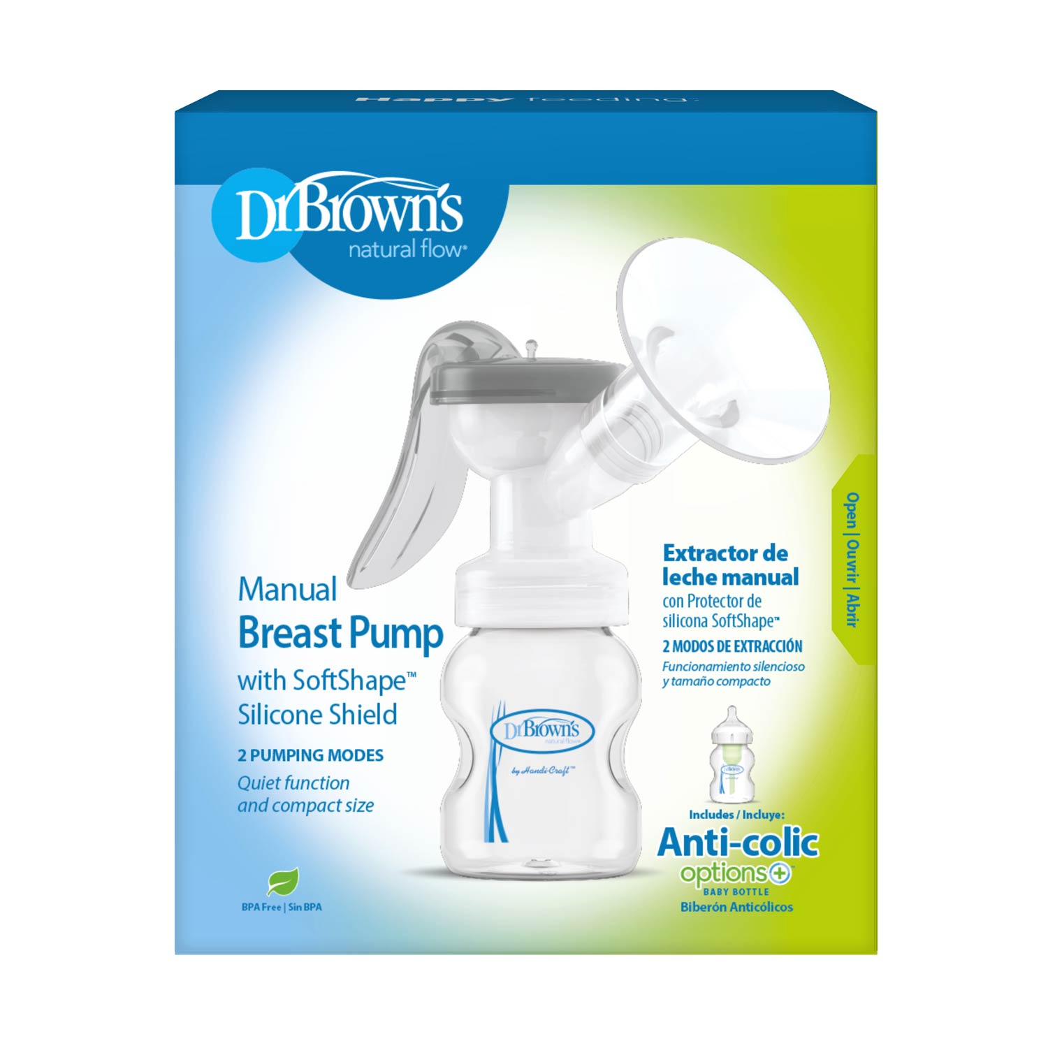 【mama】Dr.sys Dr. Brown's™ Manual Breast Pump with SoftShape™ Silicone Shield