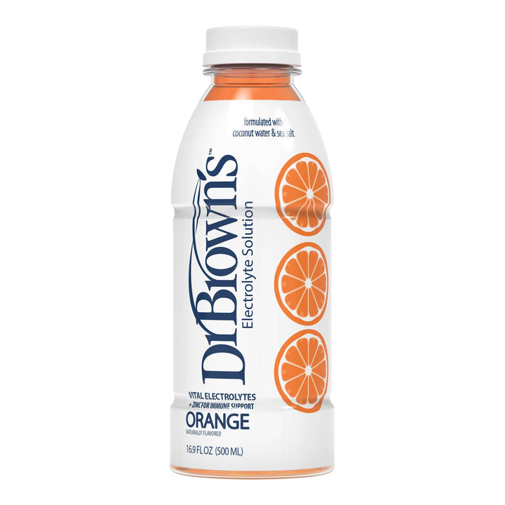 Dr. Brown's Orange electrolyte solution bottle