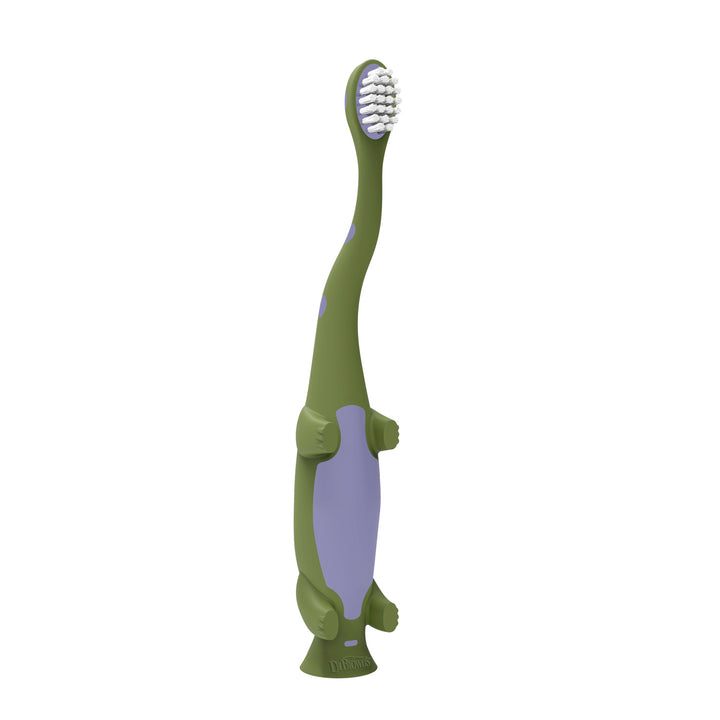 Dr. Brown's Green Dinosaur Toddler Toothbrush