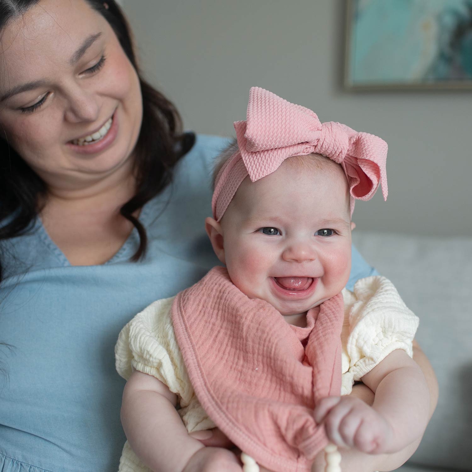 Dr. Brown's® Muslin Bandana Bibs with Flexees™ Beaded Teether Ring