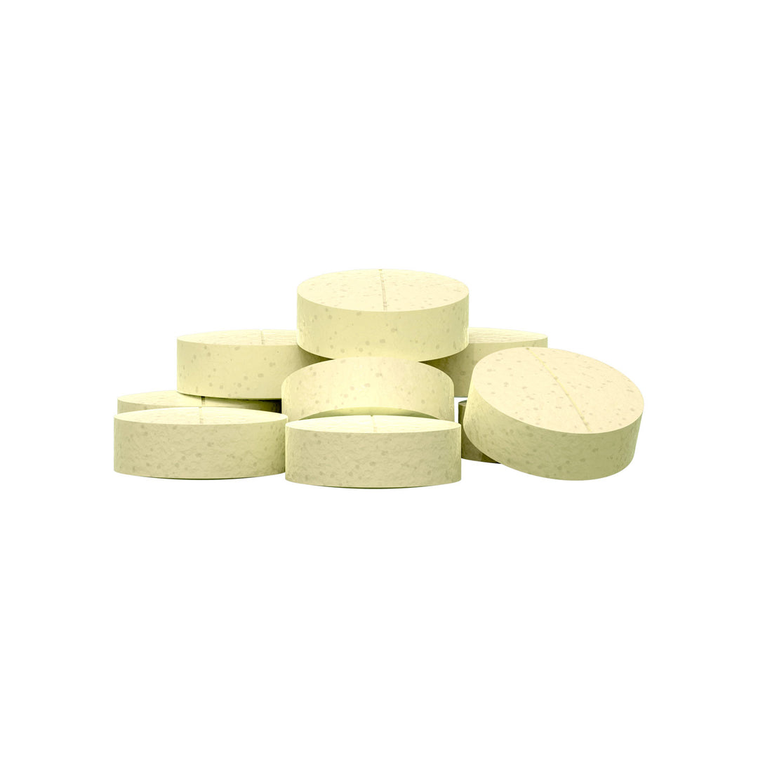 A small pile of Ginger Peach flavored Nausea Candies
