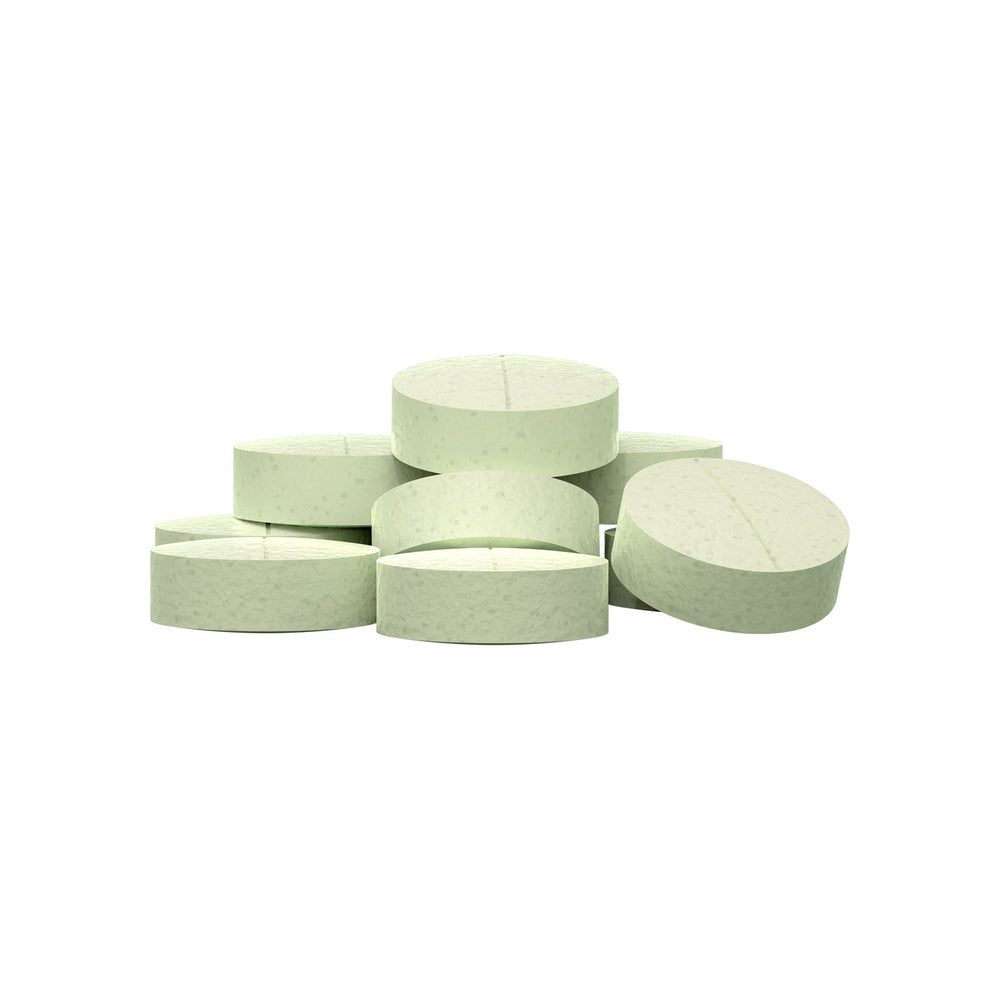 A pile of light green, Mixed Mint flavored Nausea Candies