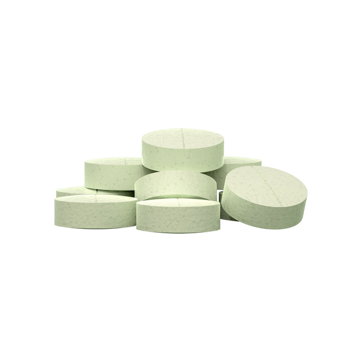 A pile of light green, Mixed Mint flavored Nausea Candies