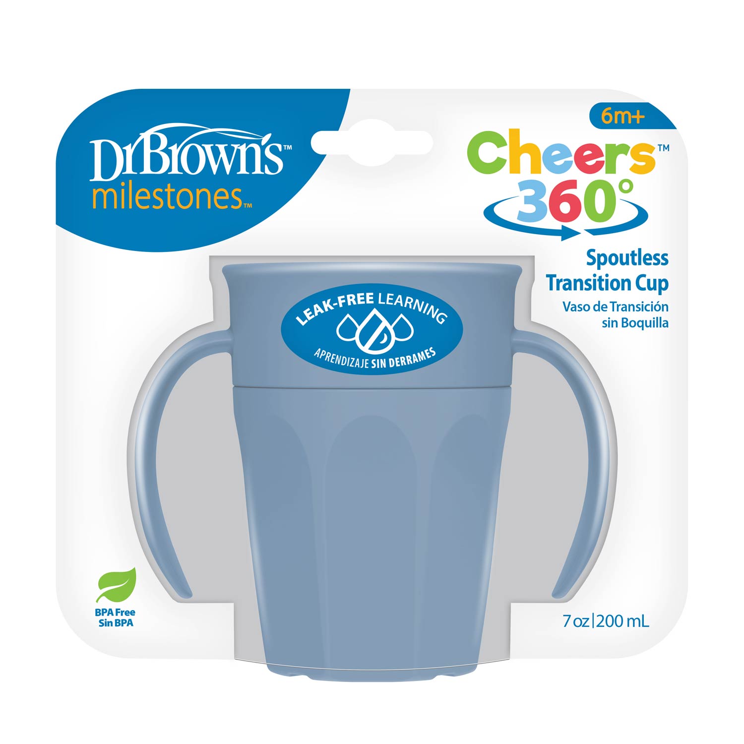 Dr. Brown's® Milestones™ Cheers360™ Cup with Handles, 7 oz/200 mL