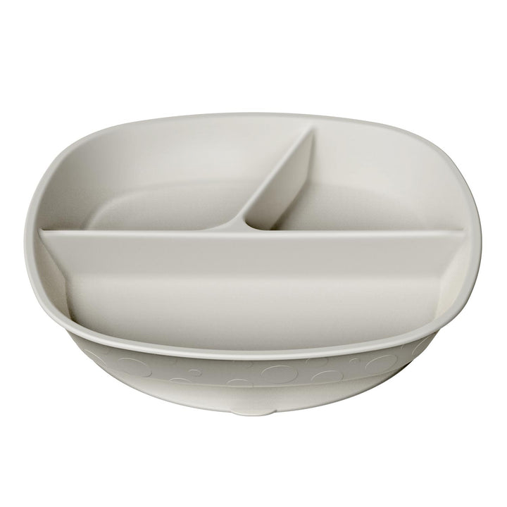 Dr. Brown's No-Slip Divided Suction Plate in a gray color