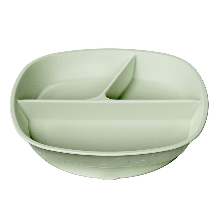 Dr. Brown's No-Slip Divided Suction Plate in a mint color