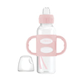 Dr. BrownMilestones Narrow Sippy Spout Bottle with Silicone Handles, 8 oz/250 mL