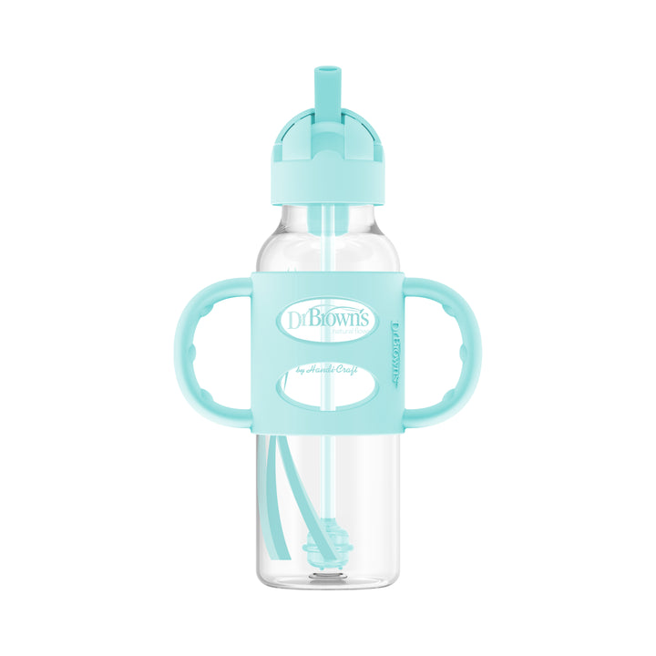 Dr. Brown's 270ml Wn Sippy Fles met Handvatten, Roze, van Dr. Brown's 270ml Wn Sippy Fles met Handvatten, Roze, van