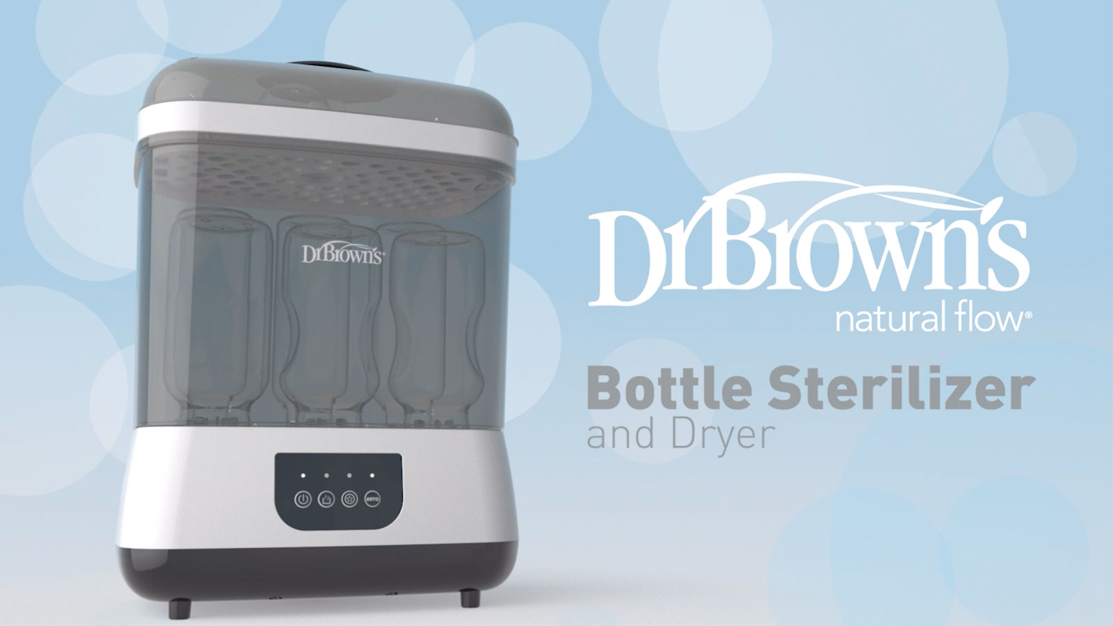 Dr. Brown's Bottle Sterilizer & Dryer With 4-Pack Options+ Narrow Baby Bottles