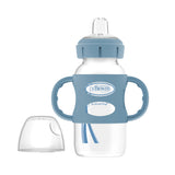 Dr. BrownMilestones Wide-Neck Sippy Spout Bottle with Silicone Handles, 9 oz/270 mL