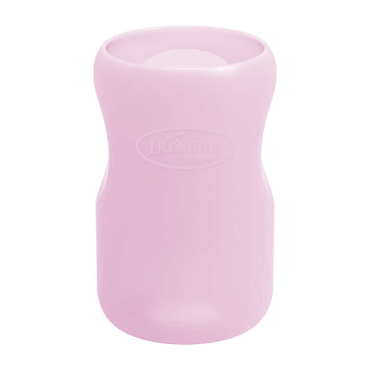 dr-browns-options-wide-neck-glass-baby-bottle-sleeve-9oz-270ml-pink