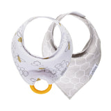 Dr. Brown Bandana Bibs with Removable Teether