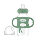 Dr. BrownMilestones Wide-Neck Sippy Spout Bottle with Silicone Handles, 9 oz/270 mL