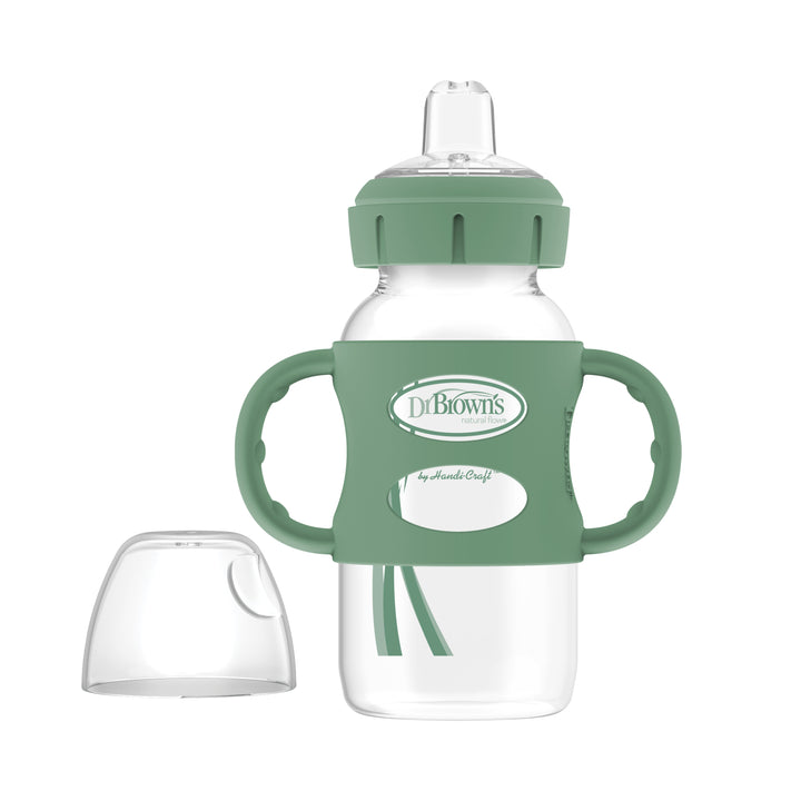 dr-browns-milestones-wide-neck-sippy-bottle-with-handles-green