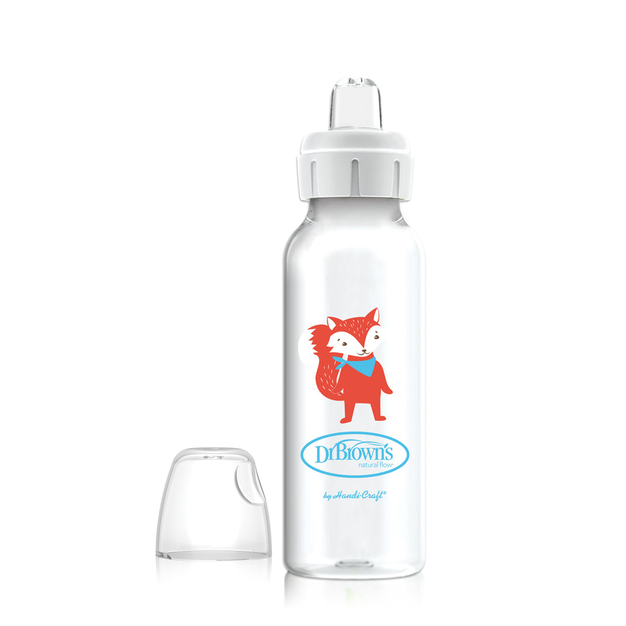 dr-browns-milestones-narrow-sippy-bottle-8oz-250ml-fox