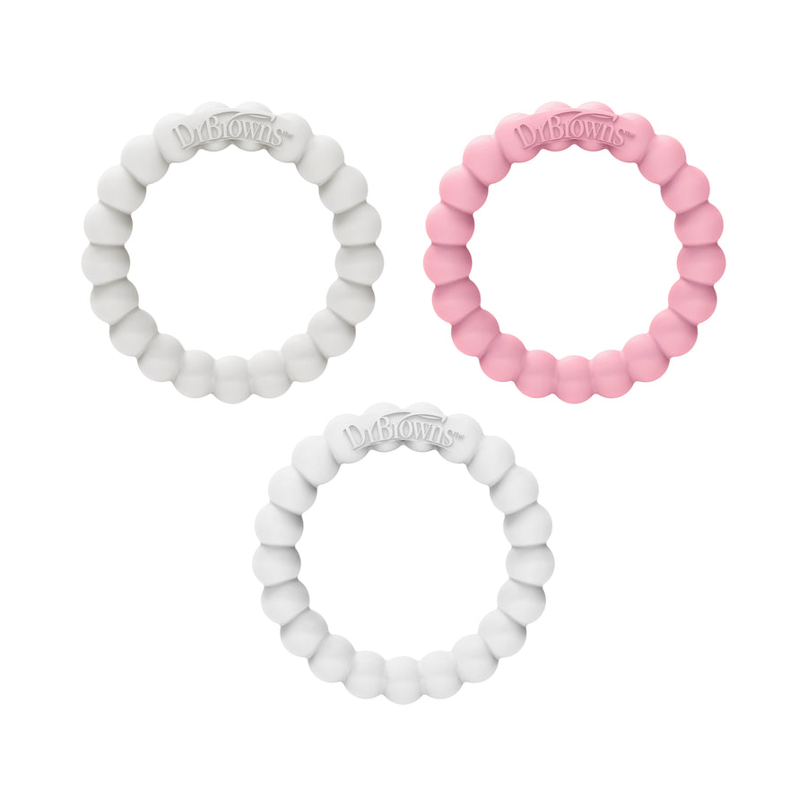 Dr. Brown's Flexees Beaded Teether Rings Dr. Brown's Dr. Brown's Flexees Beaded Teether Rings Dr. Brown's