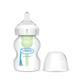 Dr. Brown Natural FlowAnti-Colic Options Wide-Neck Baby Bottle, with Level 1 Slow Flow Nipple