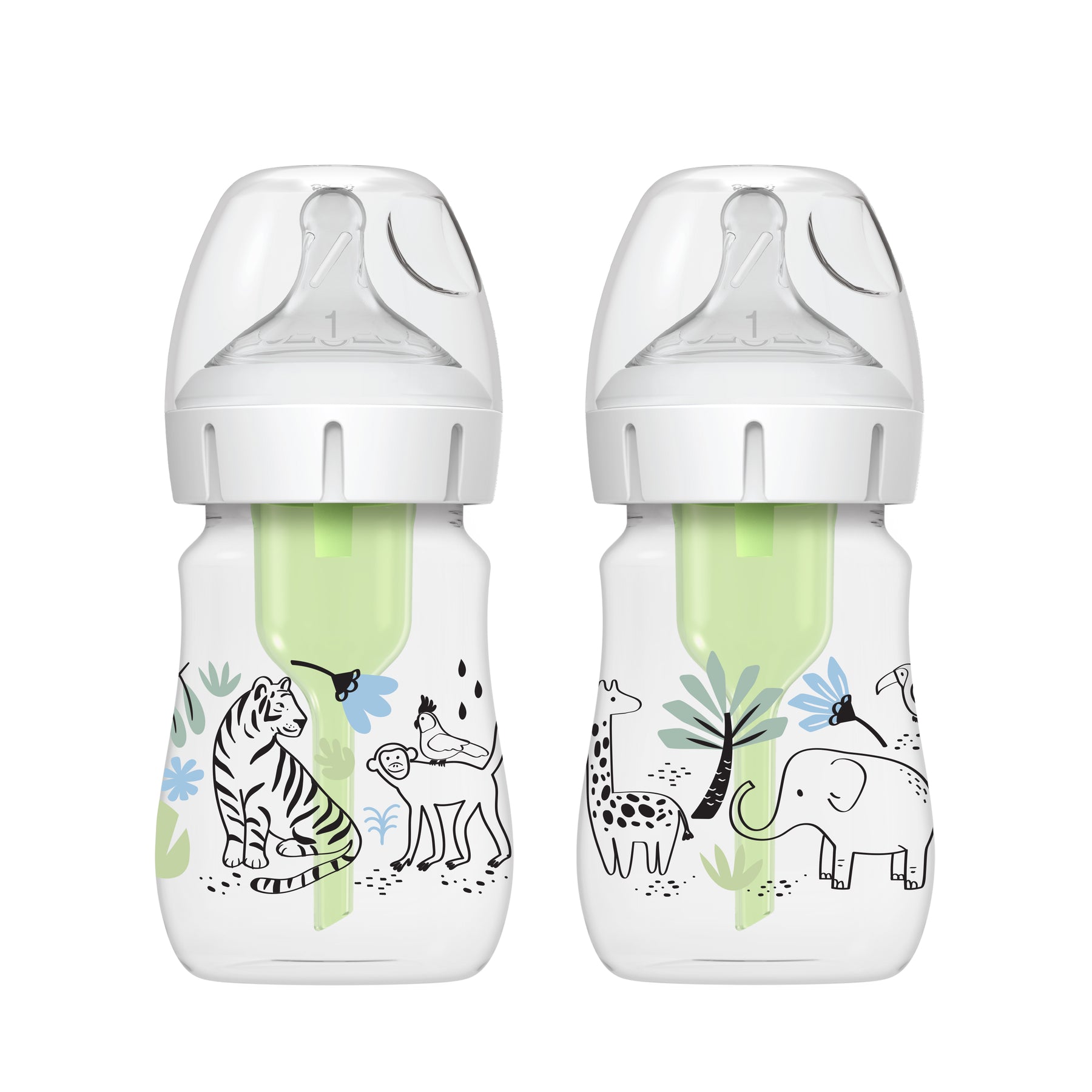 Brown's Natural Flow Anti-Colic Options+ Wide-Neck Baby Bottle, 5o
