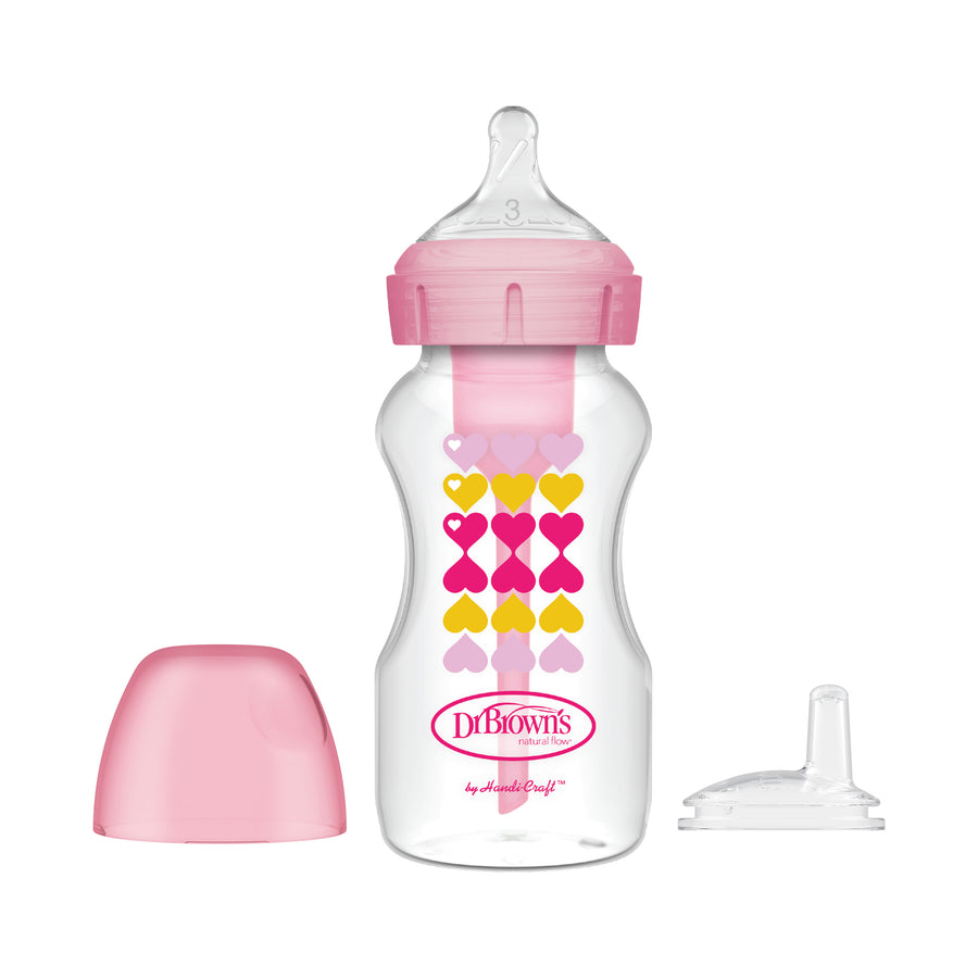 dr-browns-options-wide-neck-sippy-bottle-starter-kit-pink