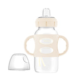 Dr. BrownMilestones Wide-Neck Sippy Spout Bottle with Silicone Handles, 9 oz/270 mL