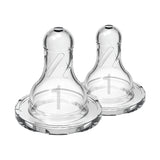 Dr. Brown Natural FlowNarrow Baby Bottle Silicone Nipple, 2-Pack