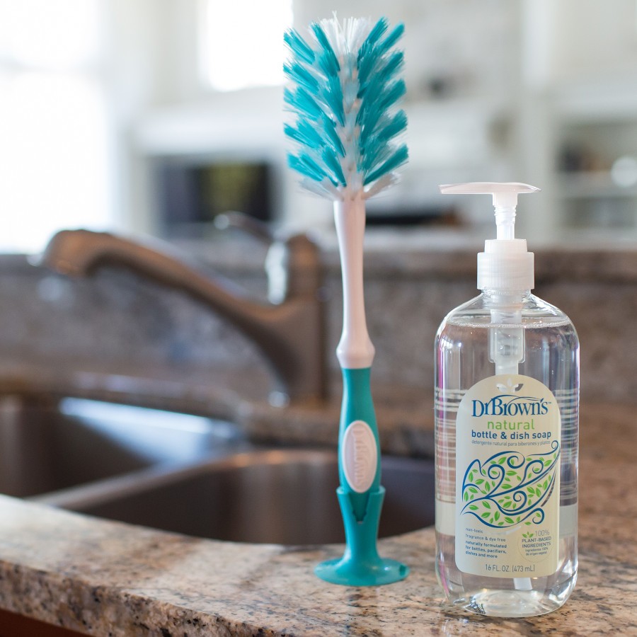 Dr. Brown's Reusable Sponge Baby Bottle Cleaning Brush Set