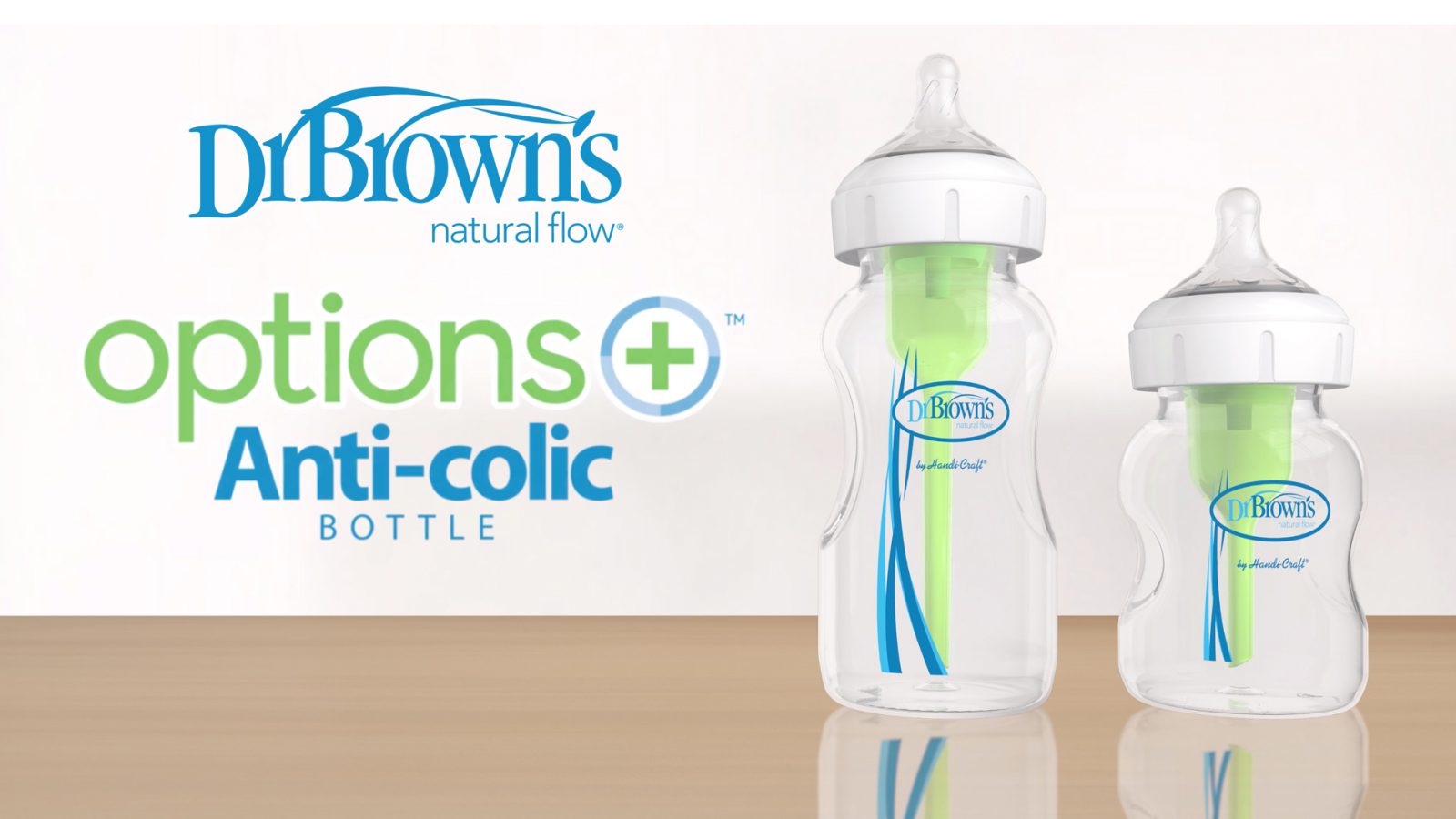 Dr. Brown's Natural Flow® Options+™ Wide-Neck Glass Bottle
