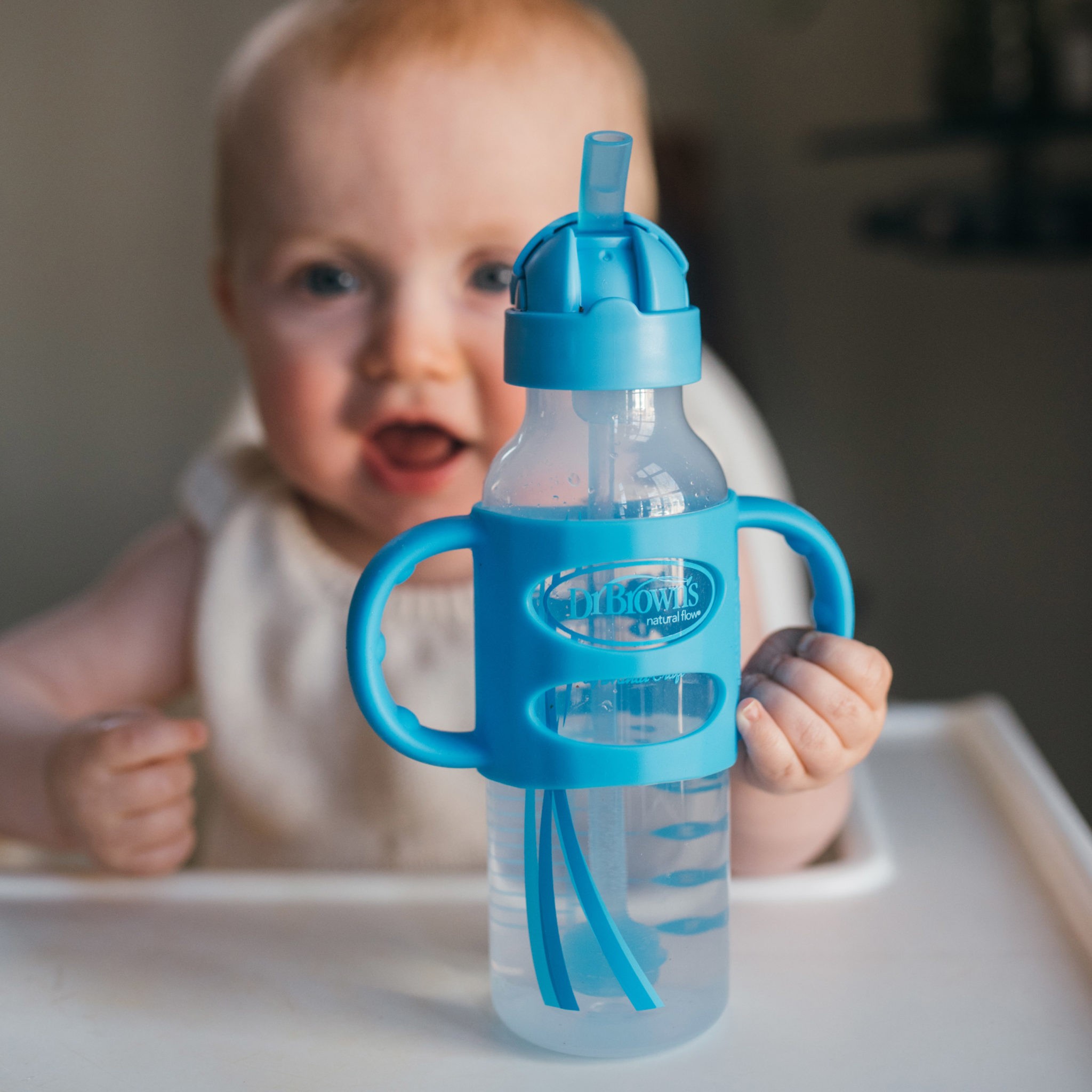 Dr. Brown's™ Milestones™ Narrow Sippy Straw Bottle with Silicone