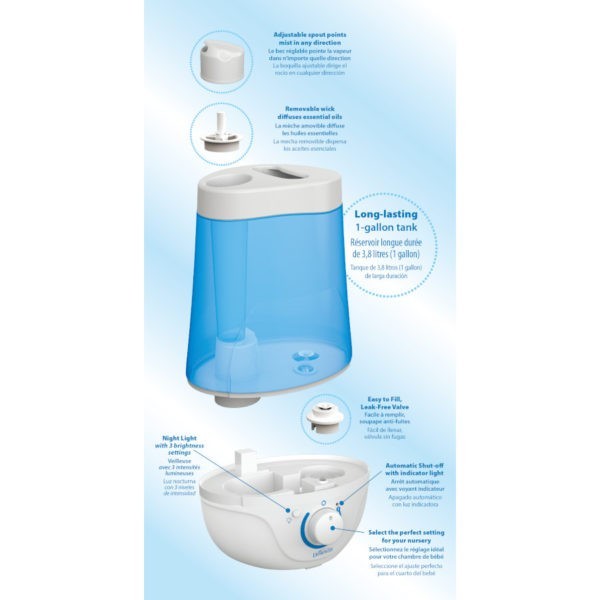 Dr. Brown’s™ Ultrasonic Cool Mist Humidifier with Nightlight | Dr ...