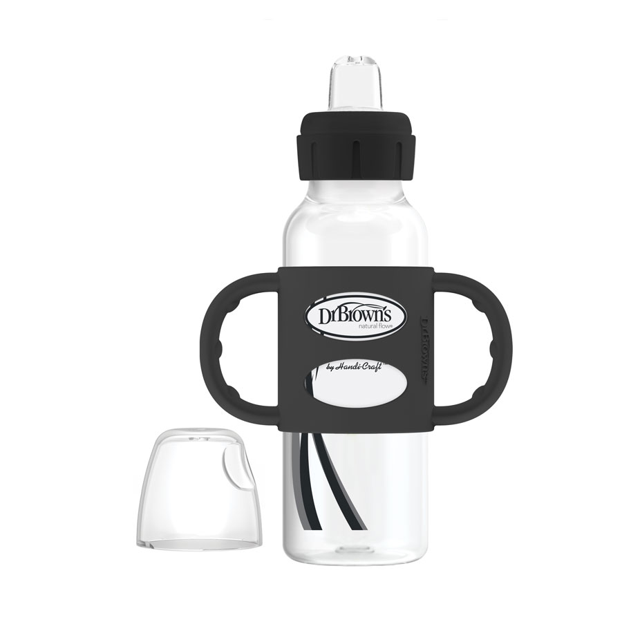 Dr. Brown's® Milestones™ Narrow Sippy Spout Bottle with Silicone Handles, 8  oz/250 mL