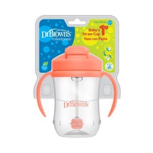 ✓ Dr Browns Milestones Insulated Sippy Cup 🔴 