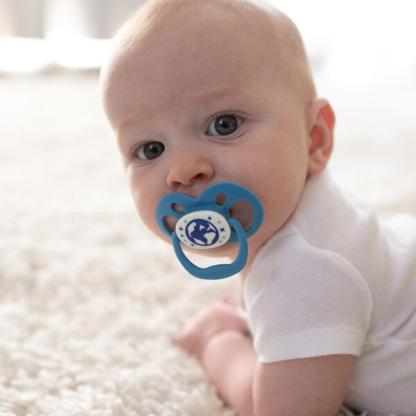Baby with a Dr. Brown's Advantage Pacifier